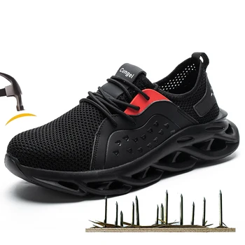 

Sports breathable men's and women's safety shoes, men's safety shoes, comfortable anti-smash and anti-puncture safety work shoes