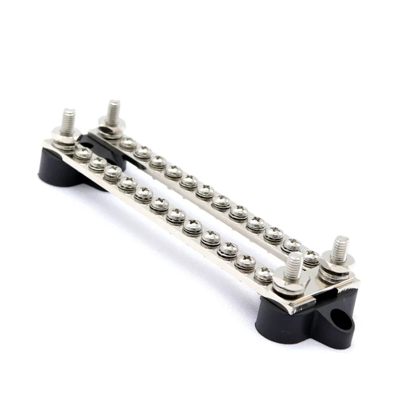 Dual bus bars with removable connecting link Bus Bars 4