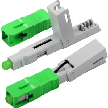 

100PCS/box SC/APC single-mode fiber optic SC APC quick connector Fiber Optical Fast Connector