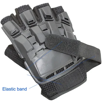 

Motorcycle Bicycle Racing Gloves Non-slip Wear Resistant Breathable Semi-Finger Gloves d88