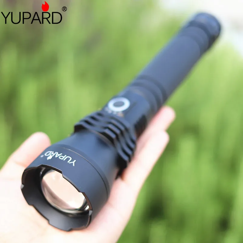 Yupard XHP-50 светодиодный фонарик Открытый Супер яркий зум фонарик 2000 люмен Водонепроницаемый заполняющий свет портативный фонарик Фонарь