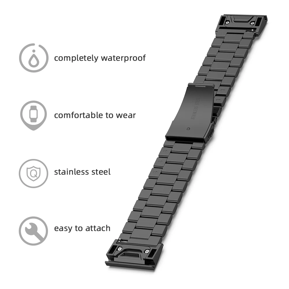 Спортивный браслет металлический ремешок для часов для Garmin Forerunner945 935 MARQ Fenix5plus Fenix5 Quatix5 Quatix5 сапфир Approachs60