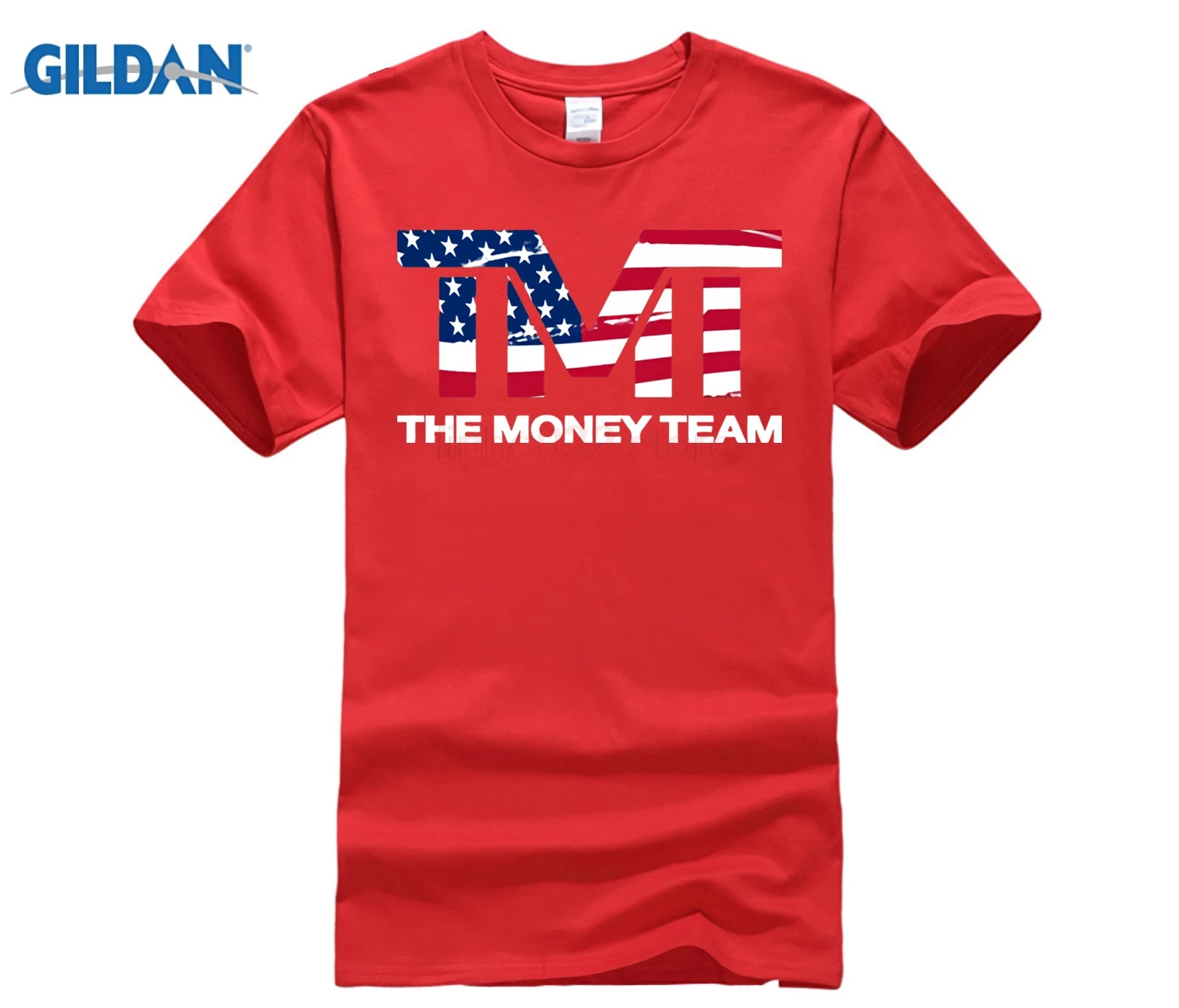 The Money Team короткая футболка для мужчин Мужская черная рубашка плюс размер 3xl Мужская футболка Летняя футболка - Цвет: red