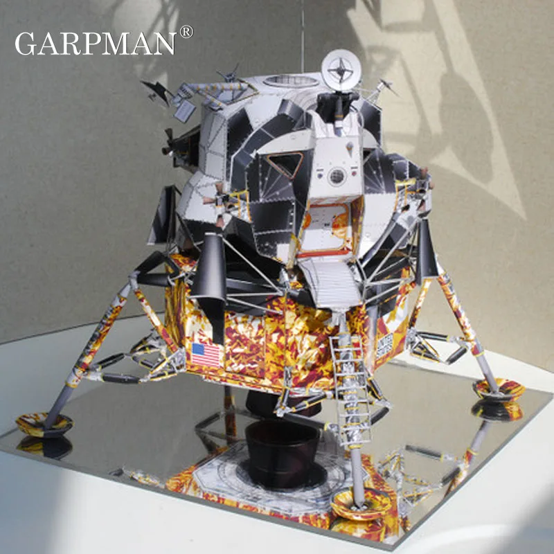 Модуль посадки Hyperfine Apollo 3D бумажная модель сделай сам креативное художественное