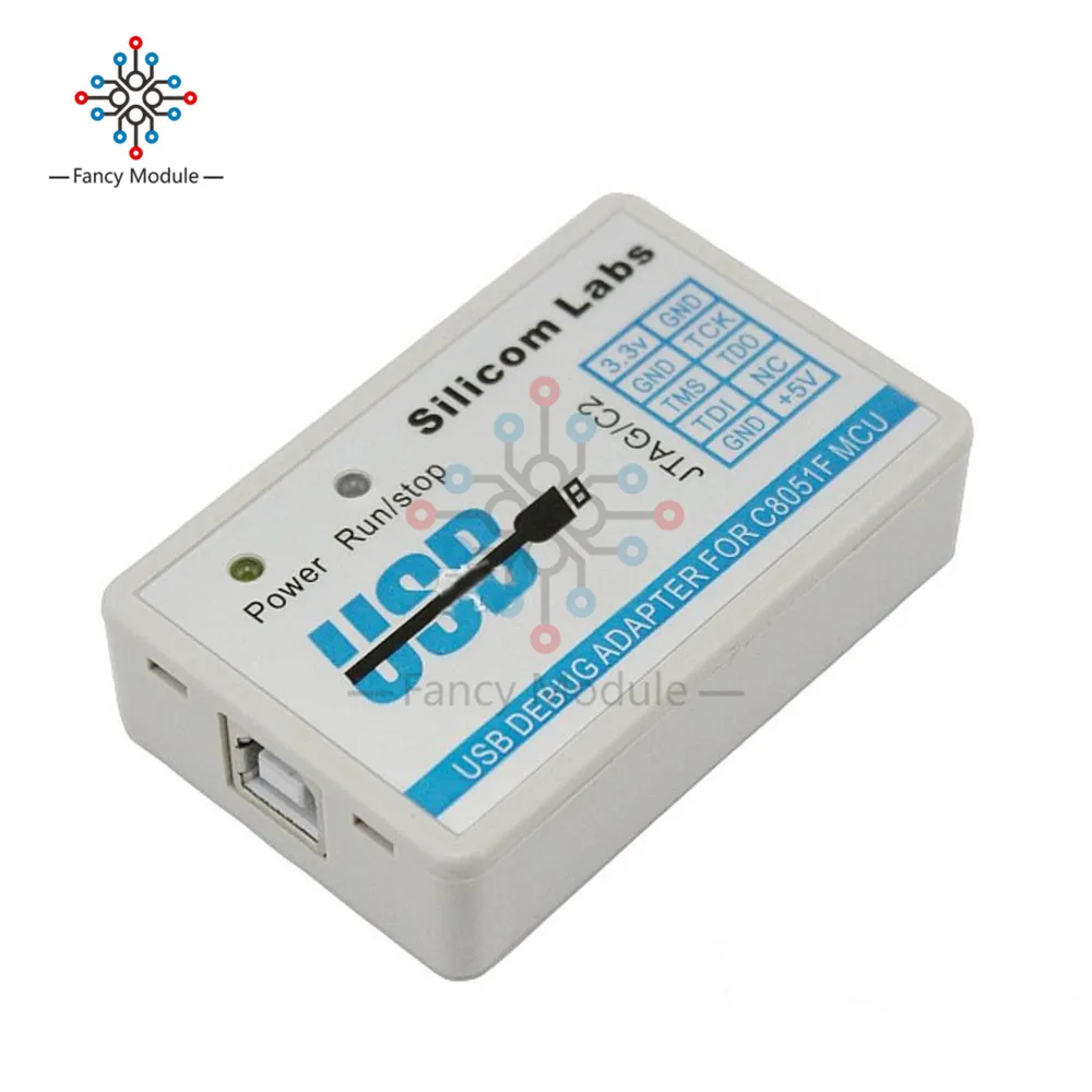 Diymore C8051F Эмулятор загрузчика программист JTAG/C2 U-EC6/U-EC5/EC3 USB отладочный адаптер 3,3 V-5 V C8051F00 C8051F3 с кабелем