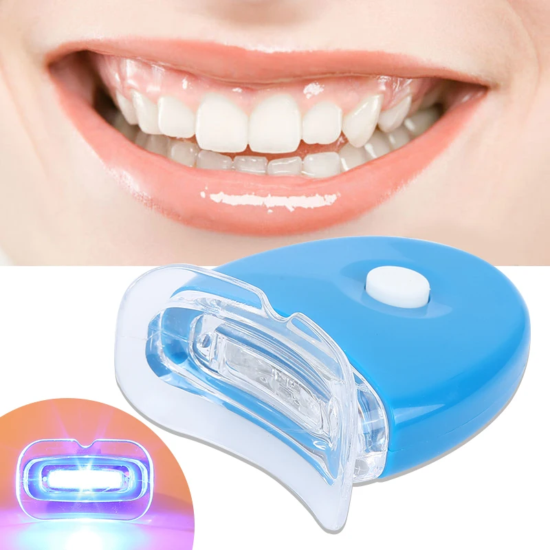 

8Pcs/4Pairs Daily life Advanced Oral Care Teeth Whitening Strips/1Pc Easy use Dental Treatment Teeth Whitening LED Light TSLM2