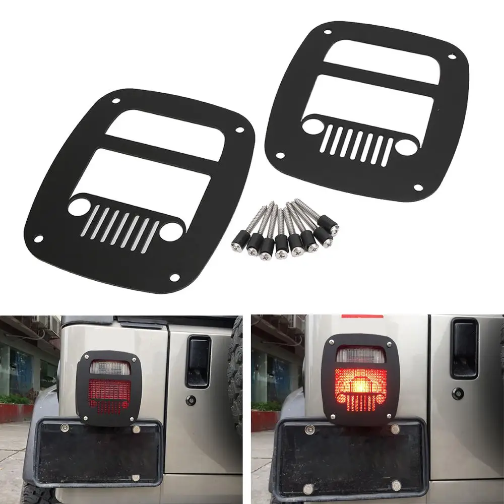 Хвост Светильник лампы крышка капота Рамка протектор для Jeep Wrangler TJ 1997 2006 YJ 1987 1995