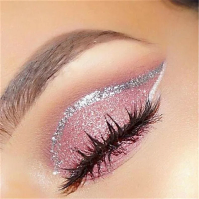 8 Color Liquid Eyeliner Glitter Pigments Metallic Smoky Eyeliner Eyeshadow Sparkling Liquid Eye Liner Makeup Cosmetics Tools