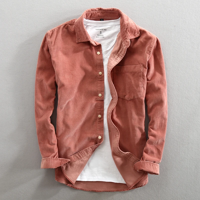 Slim fit corduroy shirt Clearance