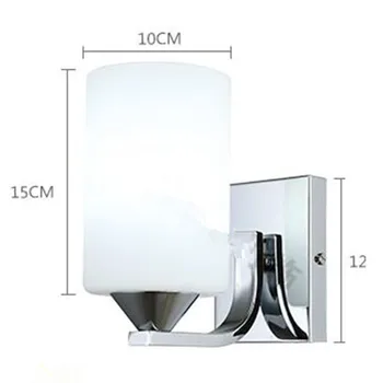 

Fashion Glass Wall Lamp Brief Modern Led Mirror Wall Light Corridor Bedroom Living Room Bedside Lamp E27 Novelty Light Lampada
