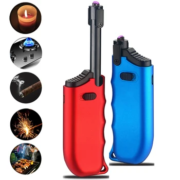 

Electric USB Lighter Retractable Smoking Arc Plasma Rechargeable Metal Cigarette Lighter Cigar Arc Lighter Pipe Candle Kitchen