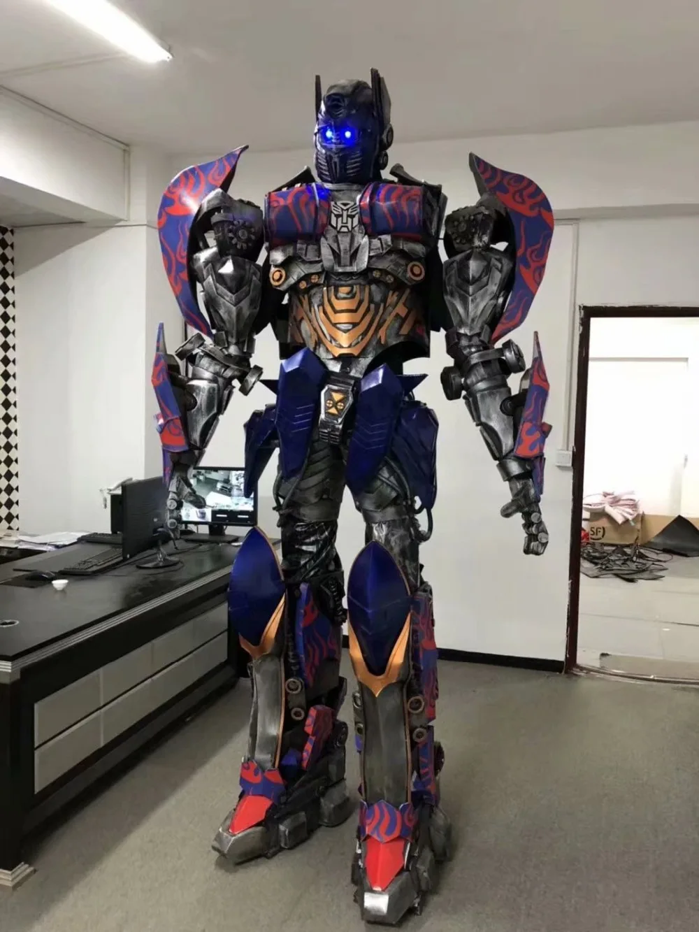 Последний рыцарь трансформер Косплей носимый костюм Optimus Prime от трансформера 5