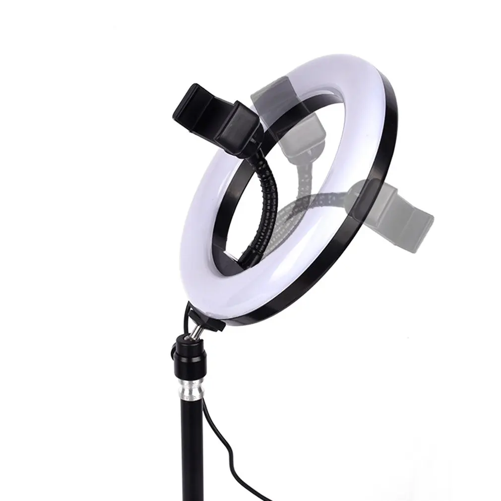 Профессиональный светильник для фтографии с регулируемой яркостью светодиодный студийный кольцевой светильник для камеры Фото телефон видео Лампа селфи крепление