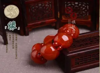 

LETSFUN Fine Jewelry Bead Natural Red Agate Onyx Bracelet Fashion Jade Hand String Bracelet Free Shipping