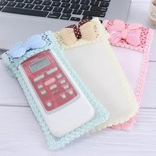 1 шт. чехол для пульта дистанционного управления Пылезащитная ткань кружевной контейнер для сумок держатель для кондиционера пульт дистанционного управления защитная крышка