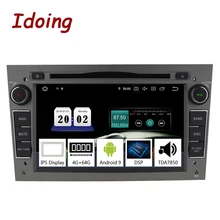 Idoing " 2 din Andriod 9,0 автомобильный Радио DVD мультимедийный плеер для Opel Vectra Corsa D Astra H PX5 4G+ 64G 8 Core ips gps навигация
