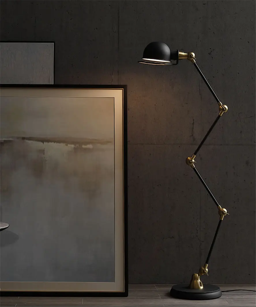 Скандинавский дизайнерский Торшер для гостиной, для учебы, индивидуальный складной вертикальный напольный светильник, прикроватный светодиодный светильник для спальни