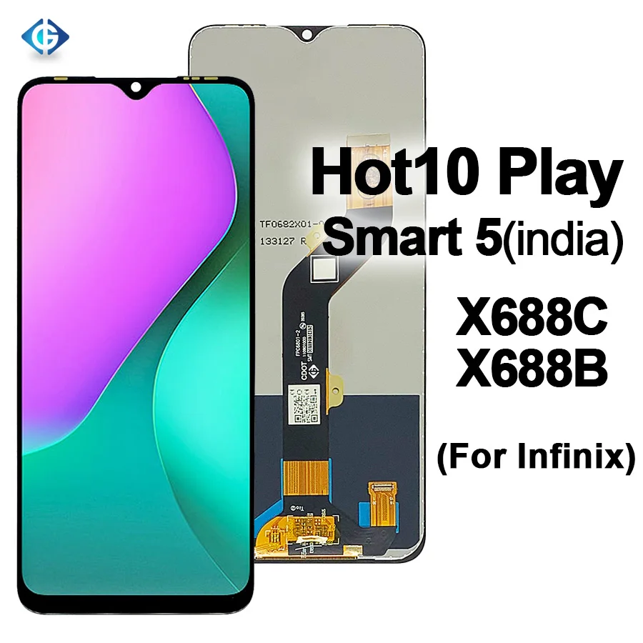 LCD 6.82 Inci Baru untuk Infinix Hot 10 