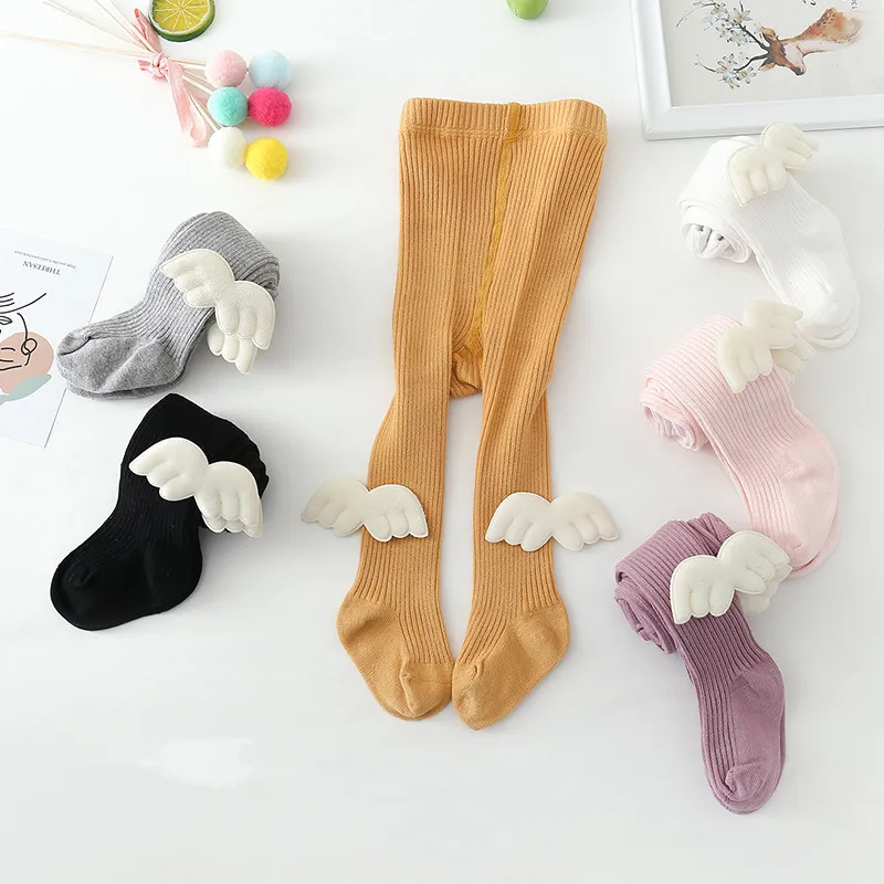 Kids Pantyhose Angel Wings Autumn Spring Soft Cotton Girls Toddler Children