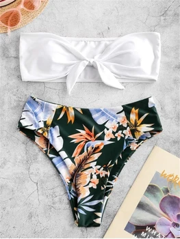 

2020 Sexy Bandeau Bikinis Women Swimsuit Push Up Swimwear Brazilian Bikini Set Beach Bathing Suit Swim Wear Biquini