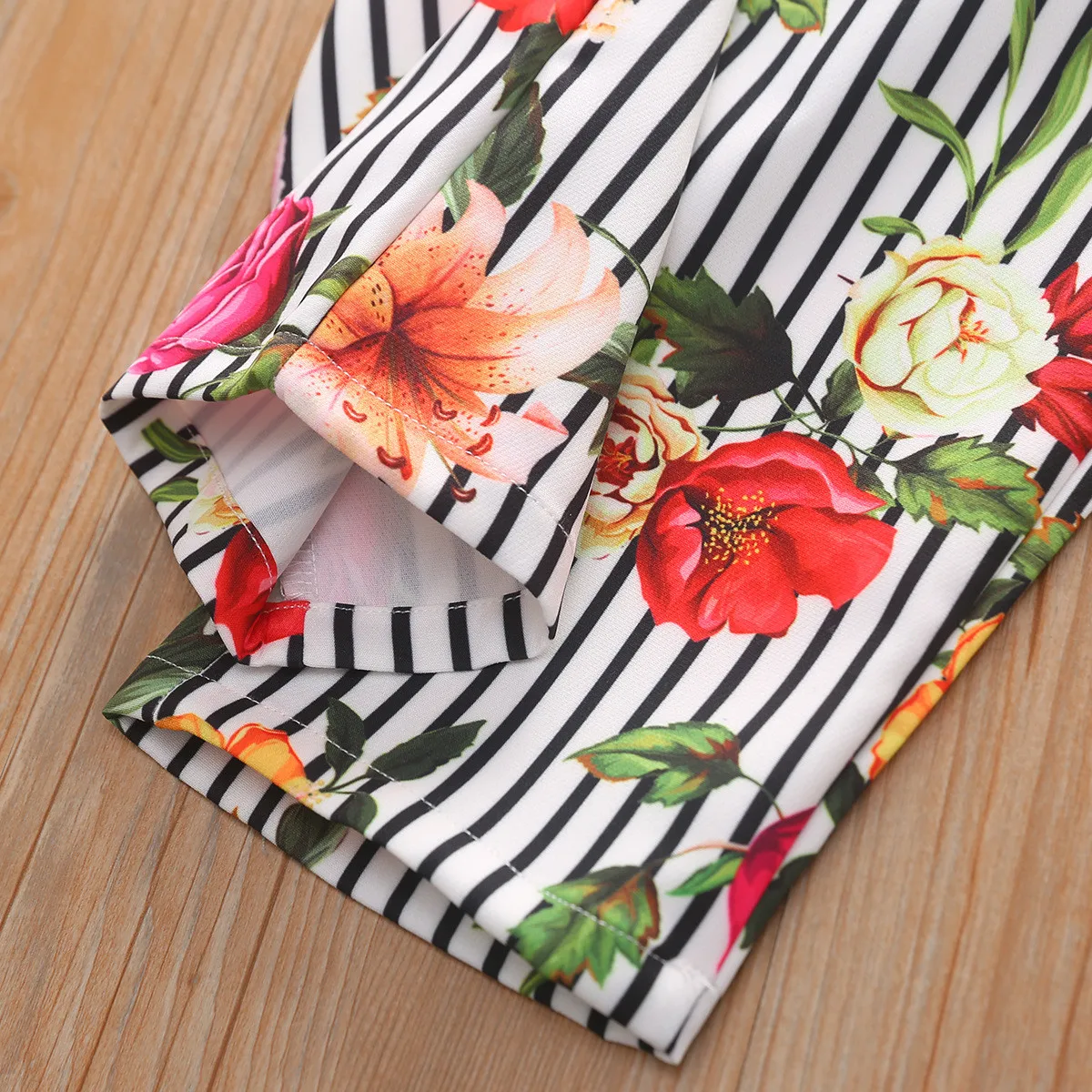 Детская одежда; комбинезоны для девочек; полосатый цилиндр с цветком; топ; комбинезон; брюки; детская одежда с воротником