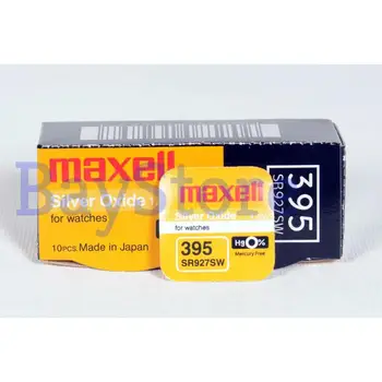 

10 PCS Maxell SR927SW 395 57mAh 1.55V Silver Oxide Button Cell Battery-Made In Japan