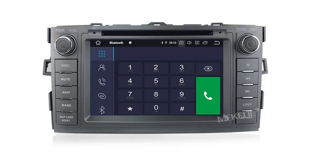 4/8 core 7 дюймов Android 9,0 Автомобиль Радио Мультимедийный видеоплеер gps WiFi 2 din для Toyota Auris 2008-2012 сенсорный экран mp5 экран Камера