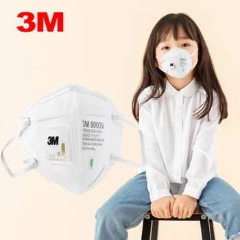 

25Pcs 3M Mask mondkapj 9003V Kid Mask Anti-dust Mask Respirator Small-size Masks Filter Valve Aganist PM2.5 Smog Dust Mouth Mask
