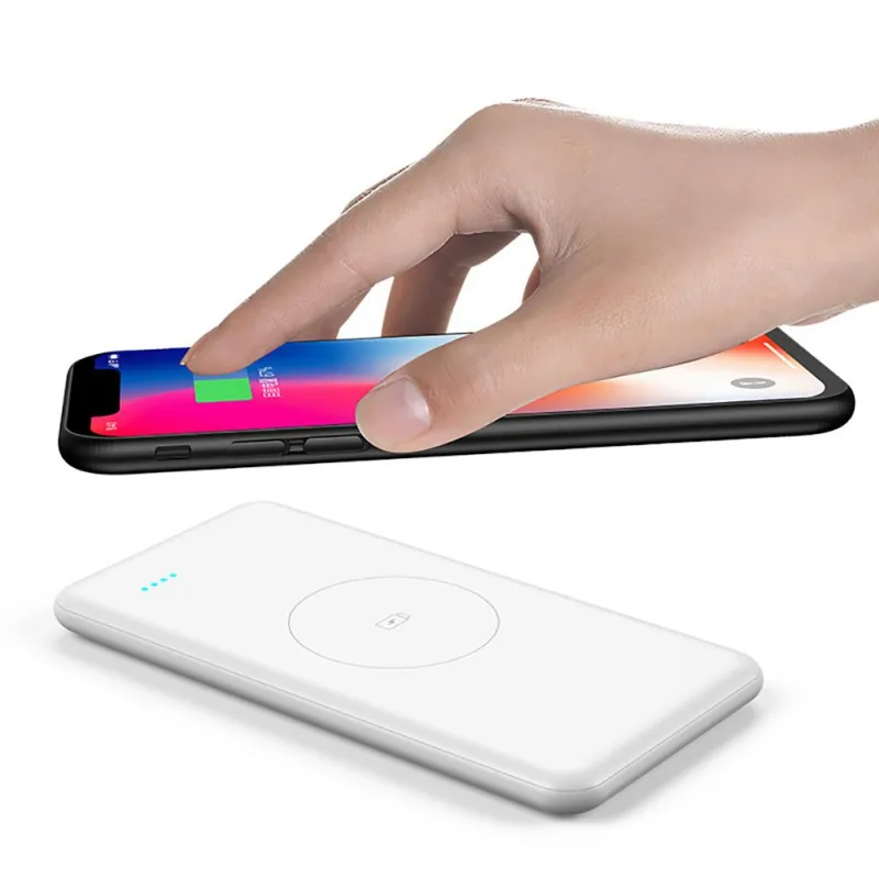 Wireless Power Bank 10000mAh/20000mAh Dual USB LED Display Wireless Charging Bank Battery