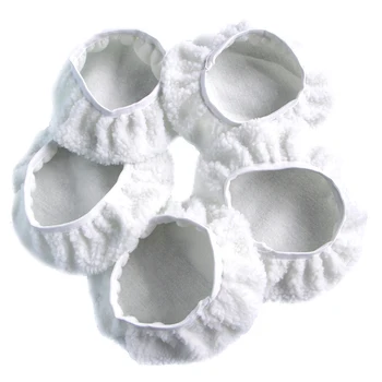 

Soft Wool Polisher/Buffer Bonnet Pad With Loop 21cm Car Polishing Buffer Pads Car Polisher Polishing/Buffing Accessories 5pcs