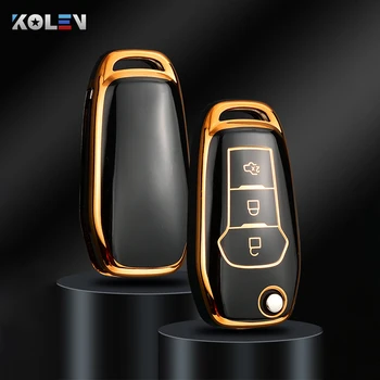 TPU Car Remote Key Case Cover Shell per Ford Fusion Fiesta Mondeo Ecosport Kuga Escort Everest Ranger F150 accessori senza chiave - TPU Car Remote Key Case Cover Shell per Ford Fusion Fiesta Mondeo Ecosport Kuga Escort