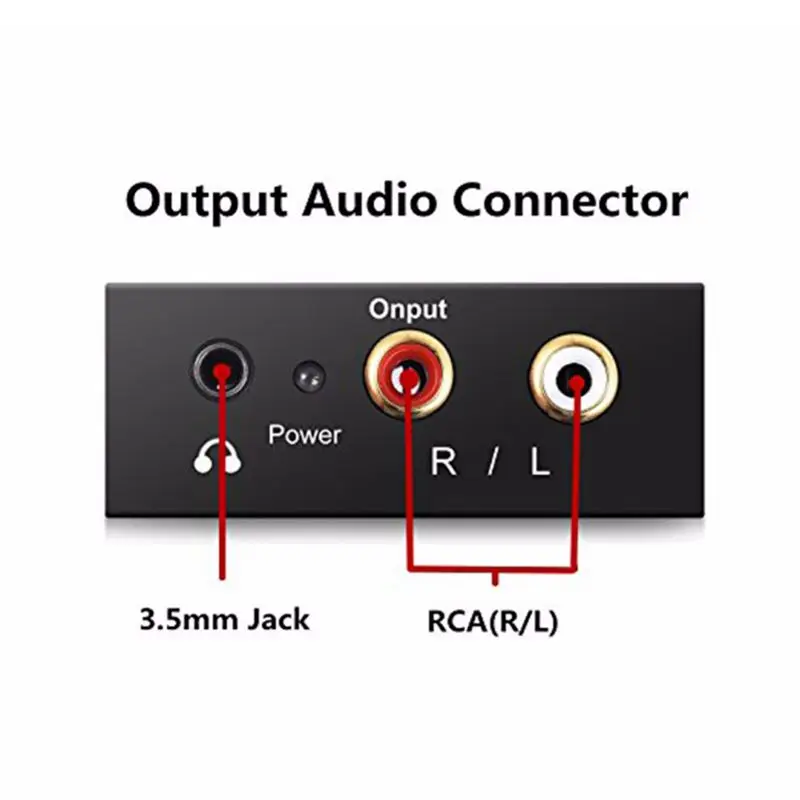 Цифро-аналоговый аудио усилитель конвертера декодер оптического волокна коаксиальный сигнал в аналоговый стерео аудио адаптер 3,5 мм разъем 2* RCA