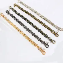Metal Replacement Bag Strap Three Rows Short Handle Individuality Creative Short Bag Chain Sturdy Durable Bag Accessories 26 Cm