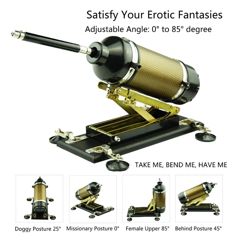 Черный и золотой Вибратор для взрослых автоматическая секс машина мужчин женщин