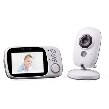 

Video Surveillance Baby Monitor Camera VB603 2.4G Wireless control 3.2 Inches LCD 2 Way Audio Talk Night VisionNanny Babysitter