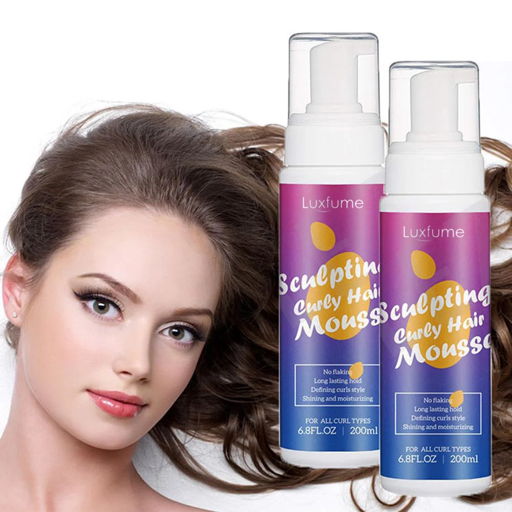 Hair Styling Mousse Curly Hair Enhance Natural Curly Hair Styling Foam Create Curly Waves Curly
