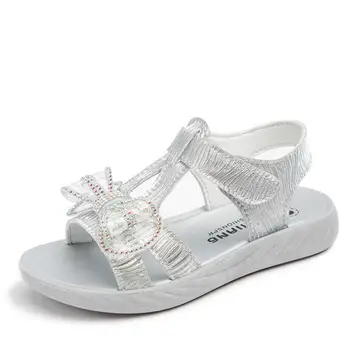 

Sandals Girls Kids Baby Girl Summer Shoes 2020 Brand New Fashion Princess Soft Rubber Sole Children's Beach Shoes Sequined Bow