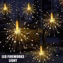 Светодиодный фонарь Starburst с дистанционным управлением, 8 режимов, многофункциональная батарея, декоративная лампа KSI999