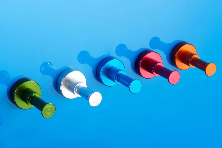 10 цветов Космический алюминиевый многоцветный DIY настенный крюк для полотенца гвоздь Ванная Кухня Одежда ключ шляпа Вешалка держатель