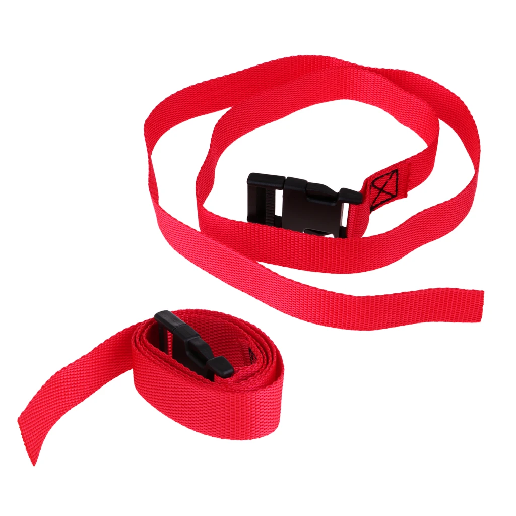 2pcs Nylon Golf Trolley Webbing Straps Quick Release Suitcase Luggage Tie Down Fastening Belt 250x2.5cm