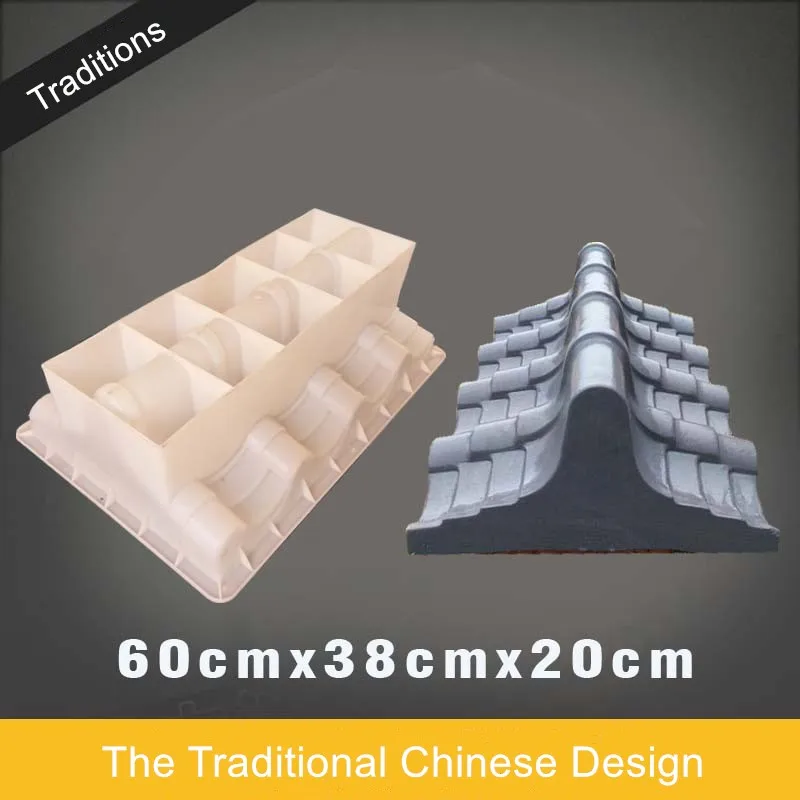 Concrete Mold Roof Making Plastic Classic Enclosing Wall Cover Design Moldings Plastic Eave Drop Mould 60cm/ 23.62in