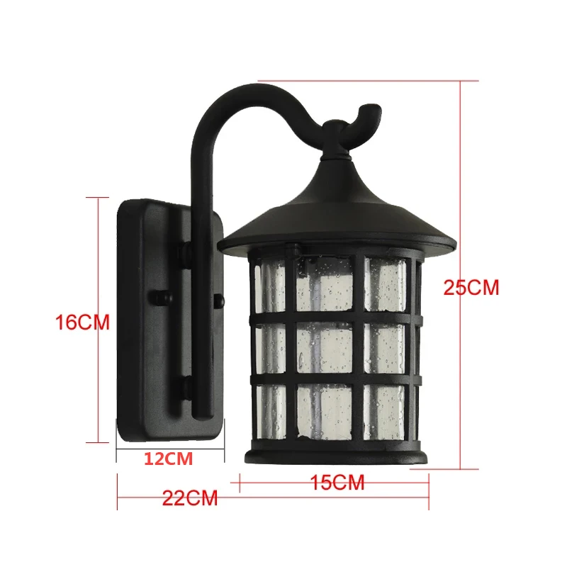 Outdoor Waterproof Wall Lamp Modern Villa Corridor Garden Lamp Exterior Wall Garden Walkway Simple Balcony Gate Terrace