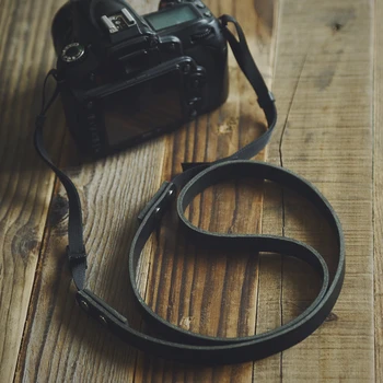 

Nylon rope interface UK 595 camera strap Santi-Sony Fuji head layer real cowhide photography shoulder strap micro single
