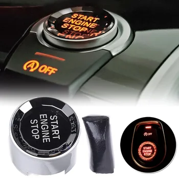 

Car Diamond Engine Start Trim Crystal Stop Switch For BMW G F Series F30 F10 G20 F48 G30 ABS Useful Car Start Stop Switch Button