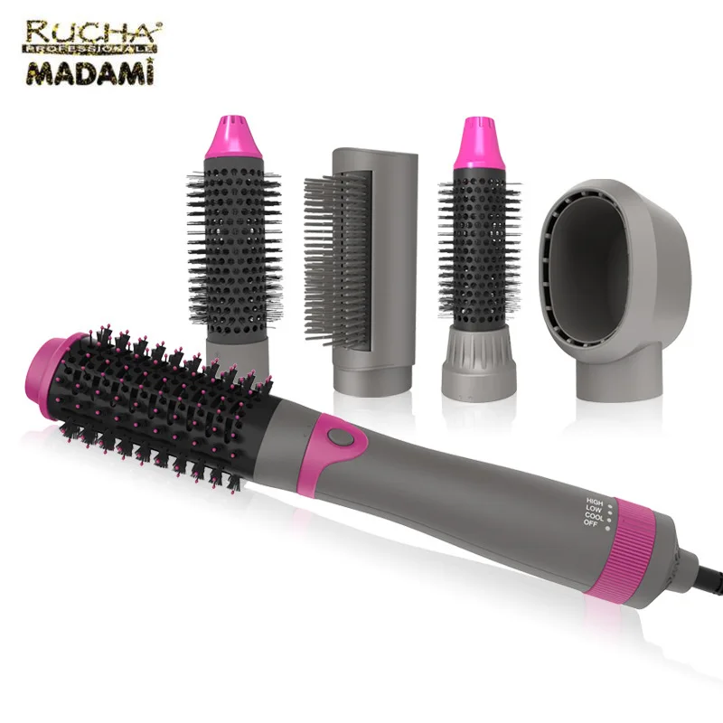 

5 in1 Electric Hair Dryer Comb and Volumizer Pro Multifunctional Infrared Ionic Hot Air Brush Comb Straightener Hair Curling