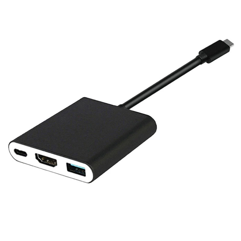 Адаптер Type C к HDMI USB 3 0 концентратор док станция конвертер Кабель три в одном для
