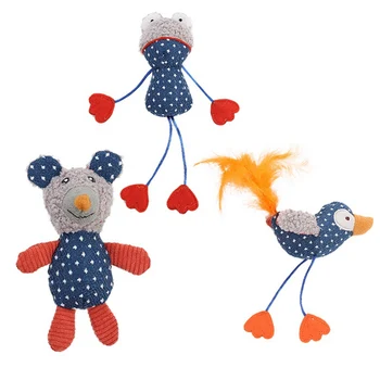 

Hot Plush Animal Doll Pet Interactive Toy For Cats And Dogs Puppy Playing Exercise Supplies Cute