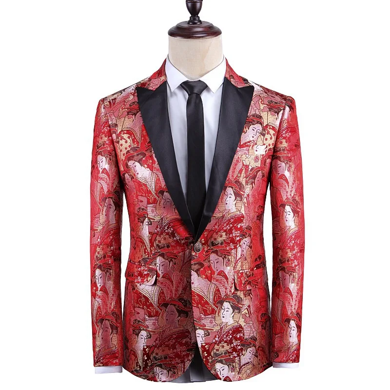 Amazon New Style Men Casual Fashion Suit Two-Piece Set Plus-sized Menswear Trend Suit