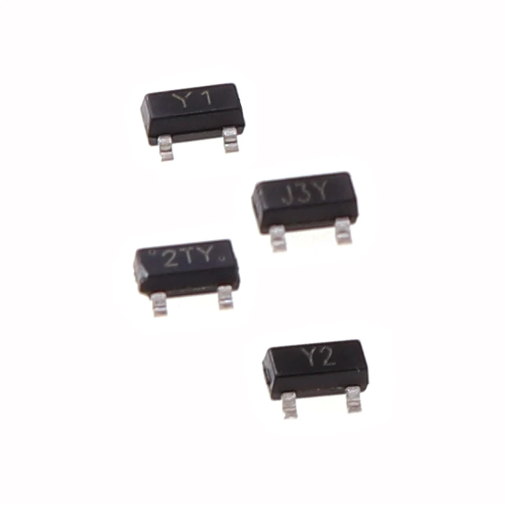 100PCS SS8050 Y1 SS8550 Y2 S8050 J3Y S8550 2TY SOT23 SMD SOT-23 PNP NPN MMBT8050 MMBT8550 New Good Quality Transistor Triode 6