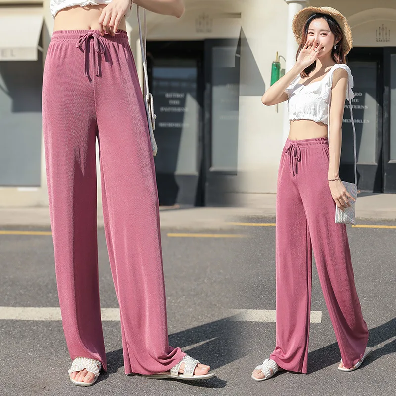 Drawstring Wide Leg Sweatpants Women 